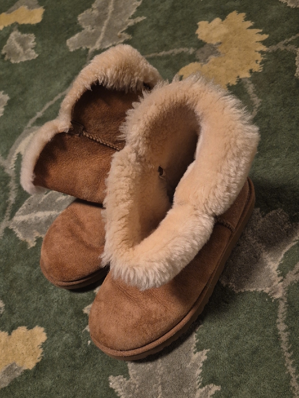 UGG Chestnut Shearling-Lined Winter Boots